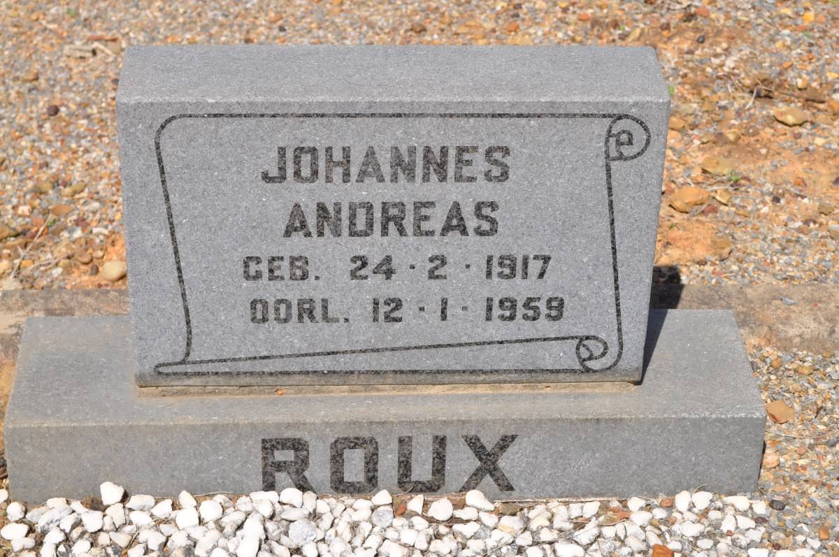ROUX Johannes Andreas 1917-1959
