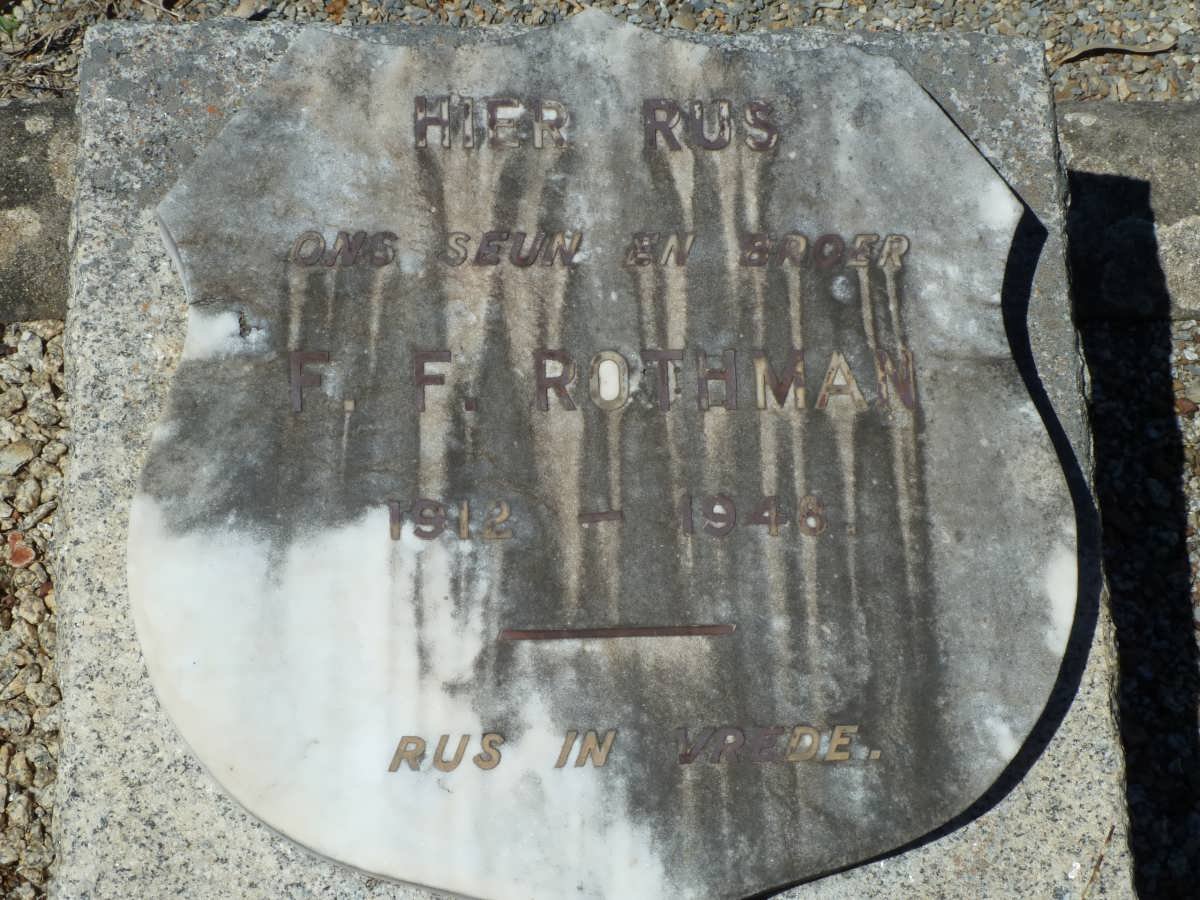 ROTHMAN F.F. 1912-194?
