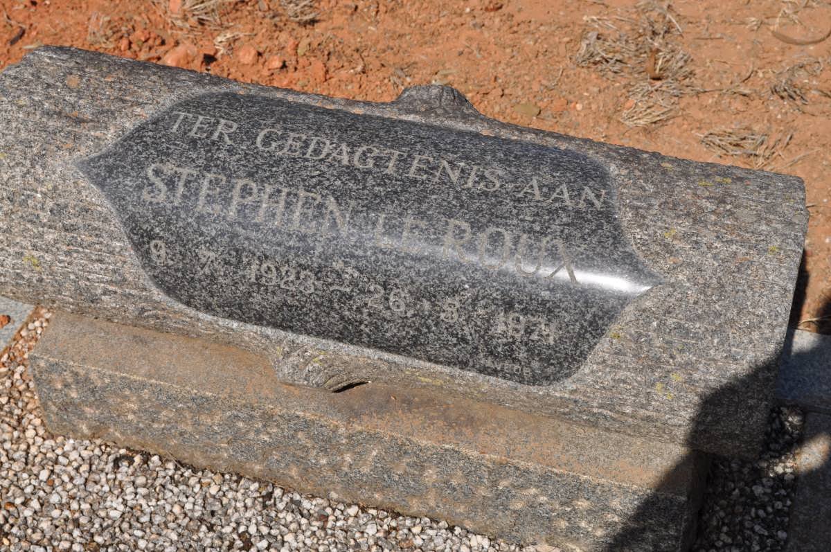 ROUX Stephen, le 1923-1971