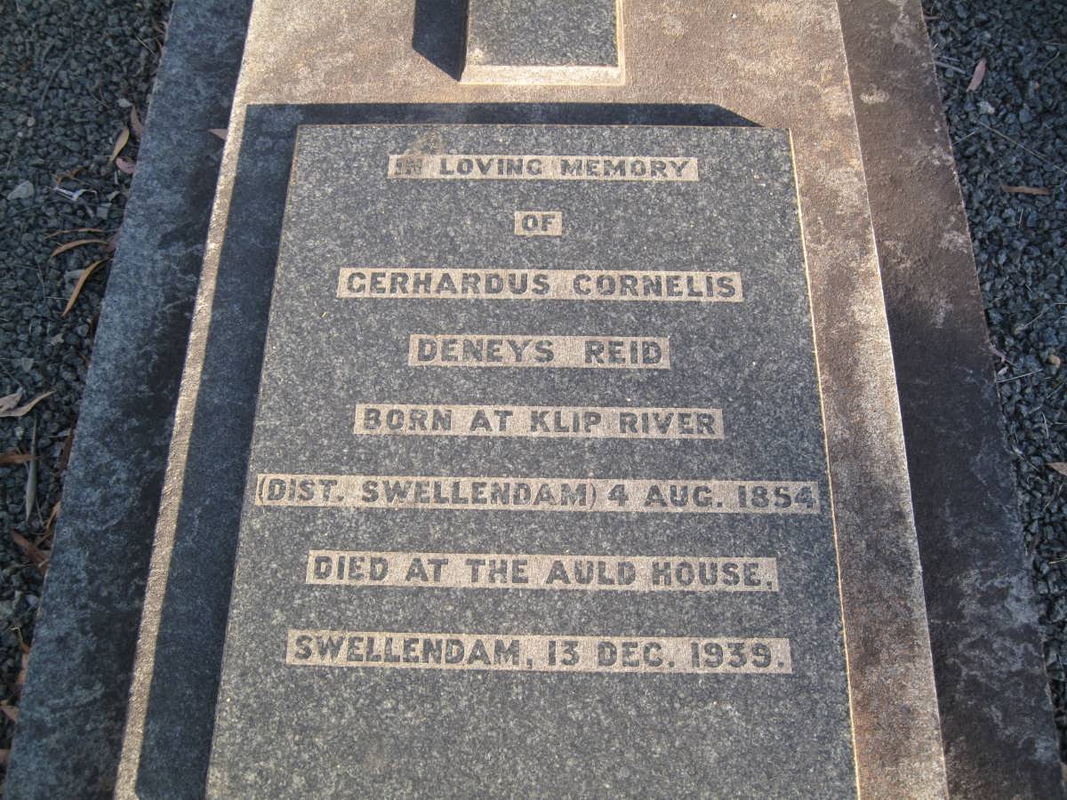 REID Gerhardus Cornelis Deneys 1854-1939