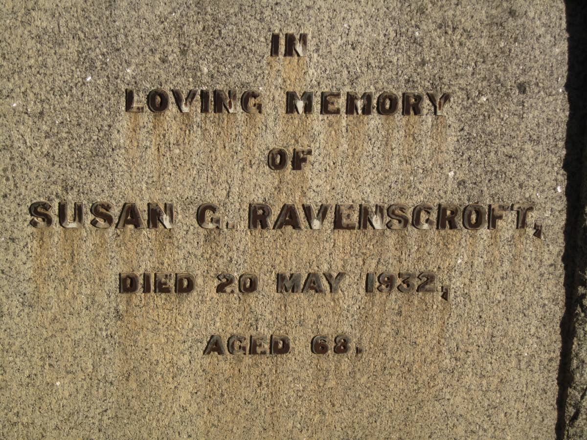 RAVENSCROFT Susan G. -1932