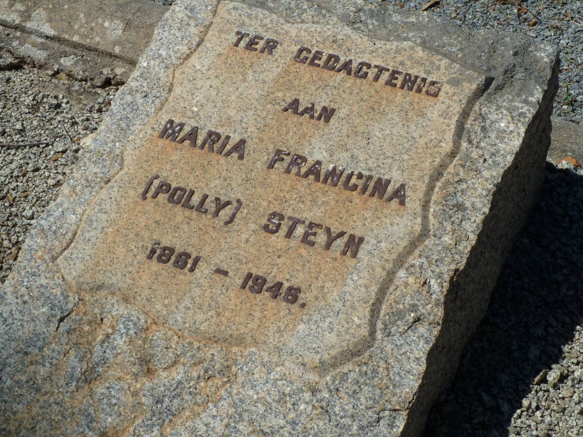 STEYN Maria Francina 1861-1946