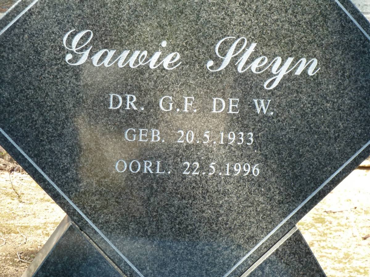 STEYN G.F. de W. 1933-1996