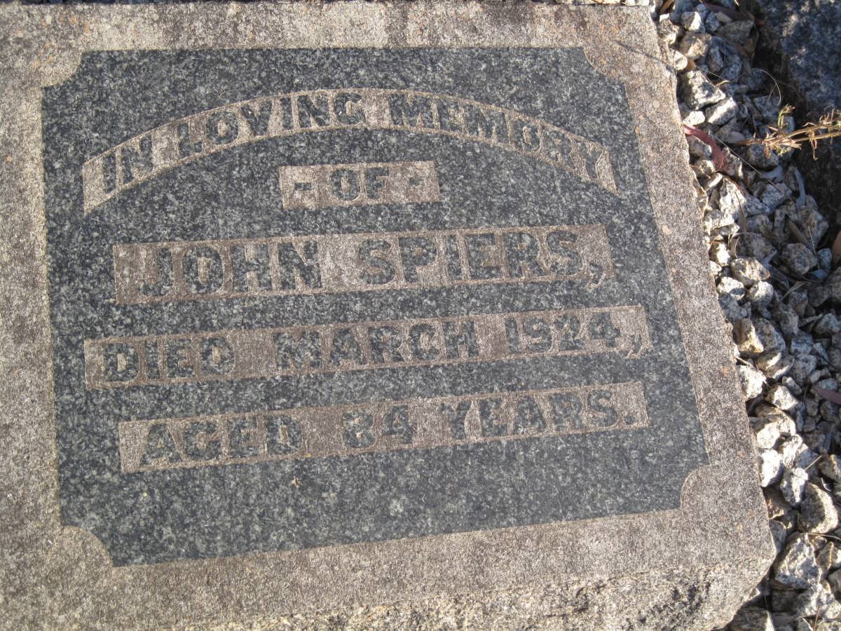 SPIERS John -1924