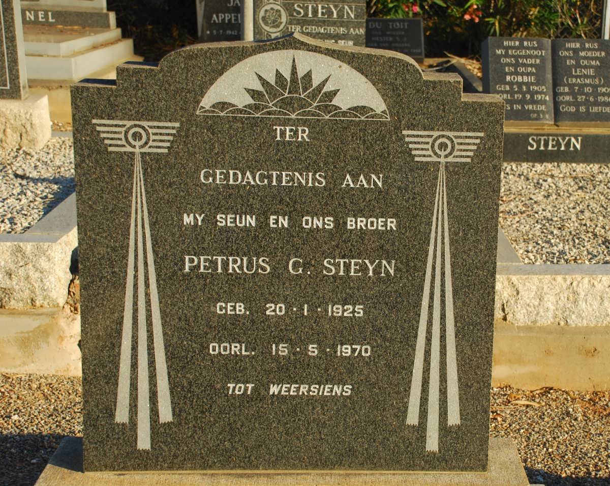 STEYN Petrus G. 1925-1970