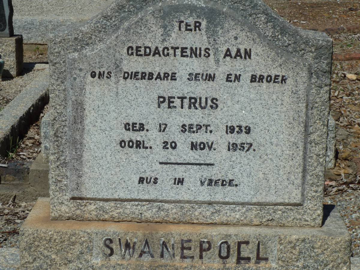 SWANEPOEL Petrus 1939-1957