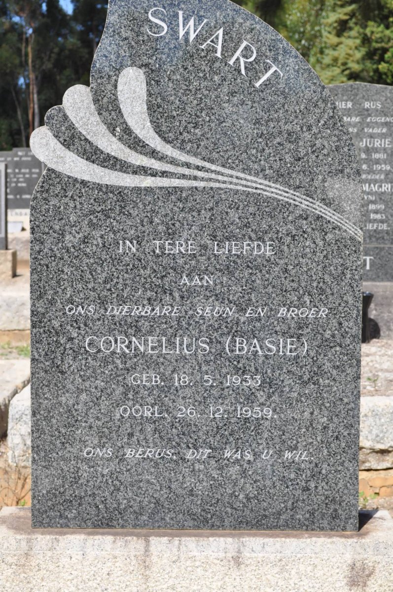 SWART Cornelius 1933-1959