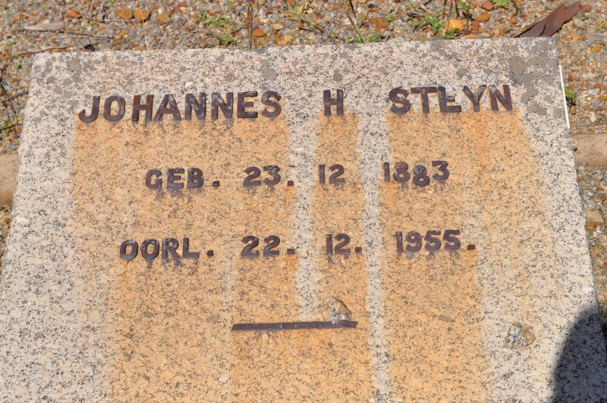 STEYN Johannes H. 1883-1955