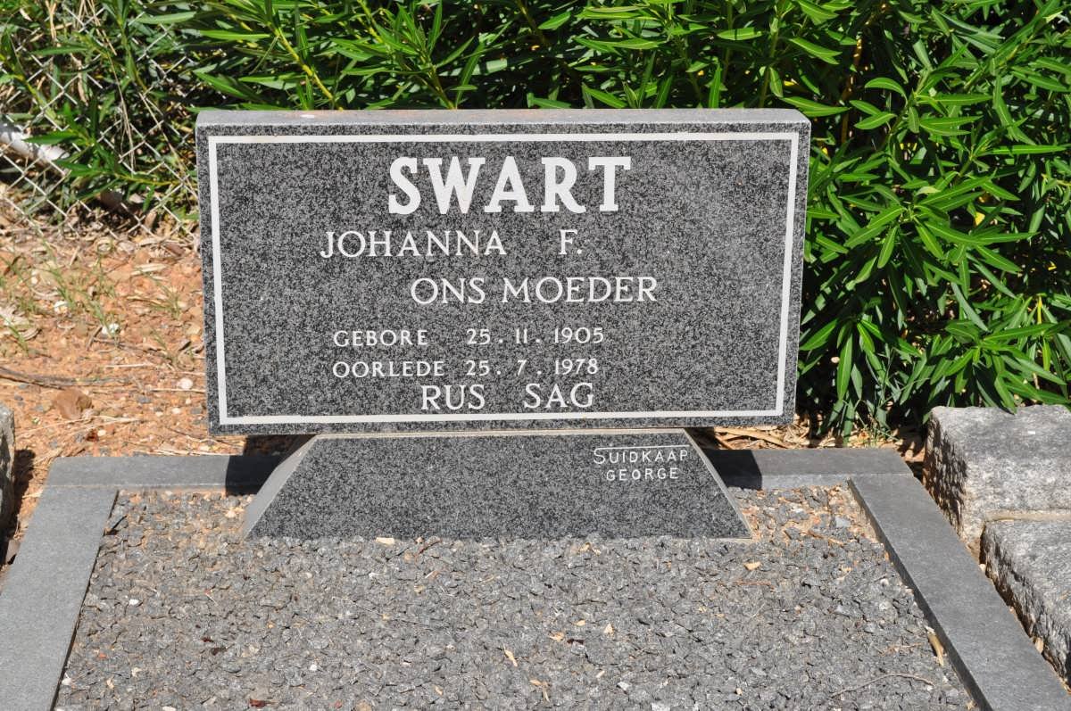 SWART Johanna F. 1905-1978