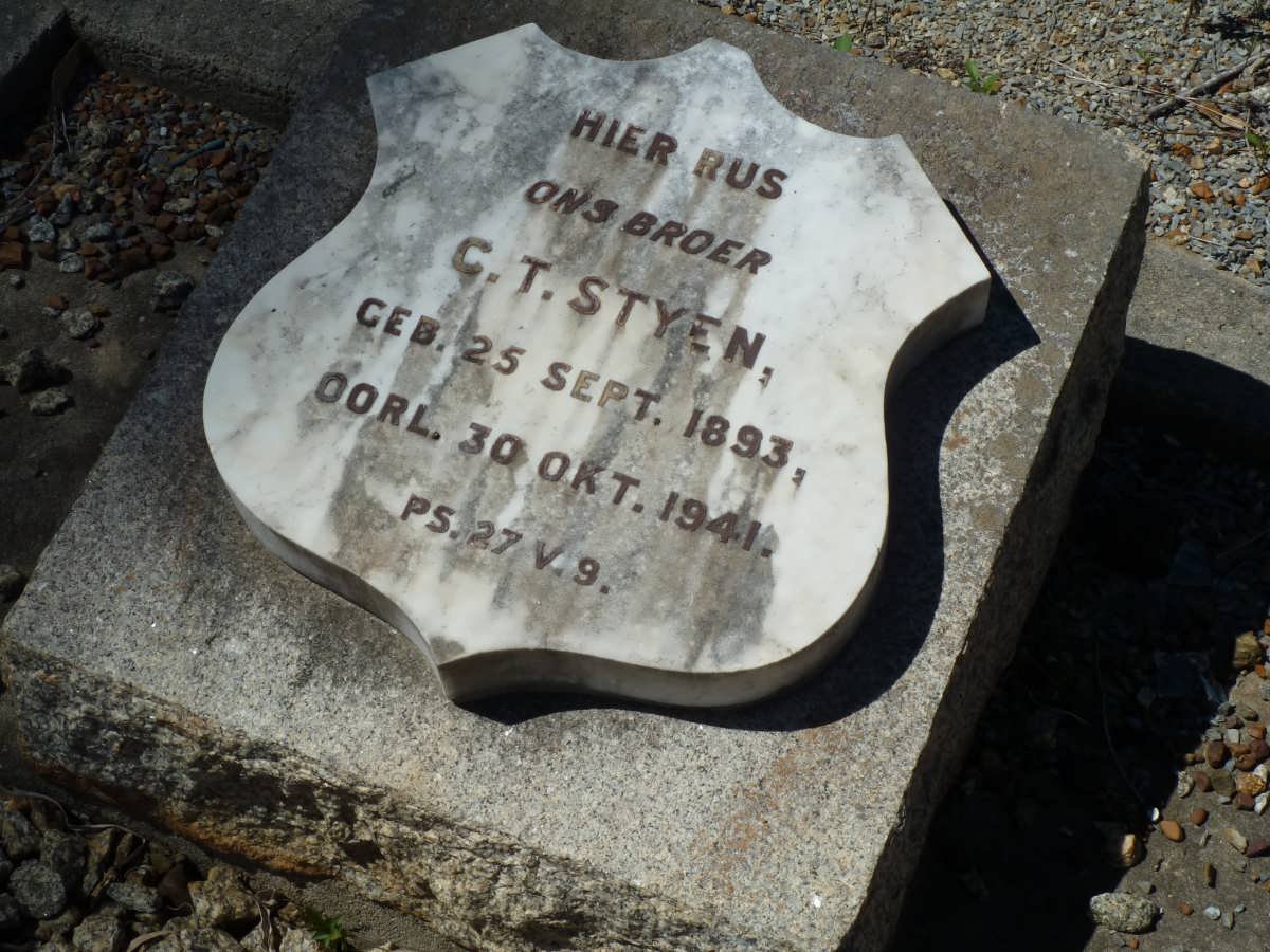 STYEN C.T. 1893-1941