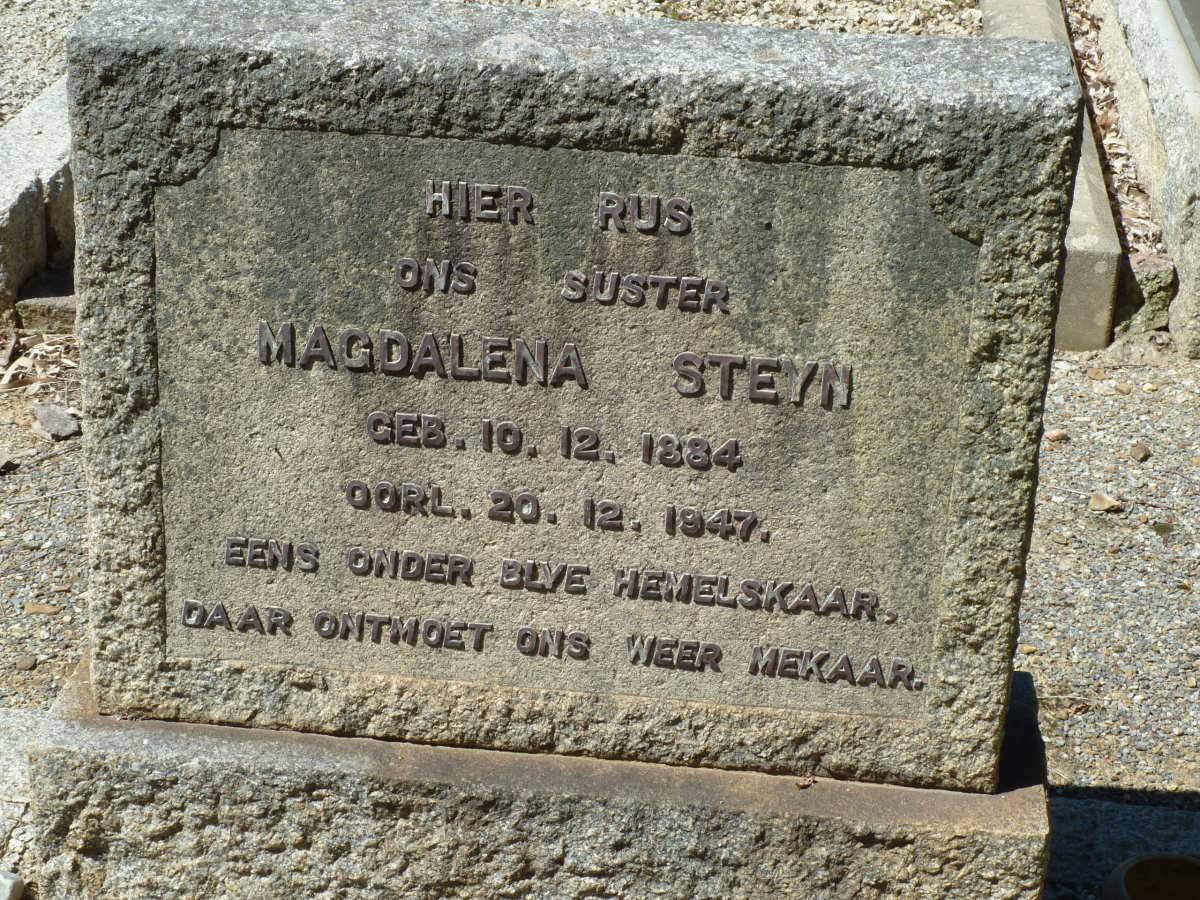 STEYN Magdalena 1884-1947