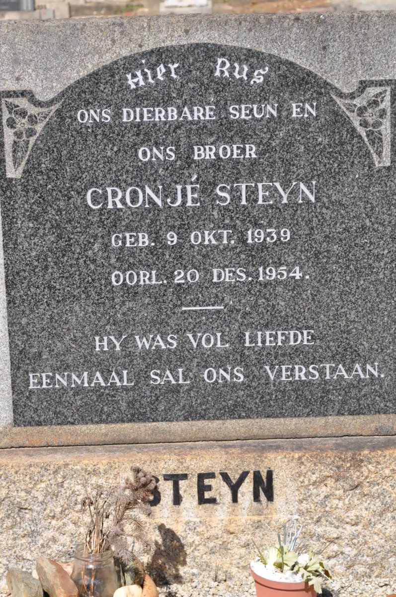 STEYN Cronje 1939-1954