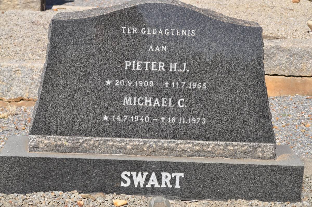 SWART Pieter H.J. 1909-1955 :: SWART Michael C. 1940-1973