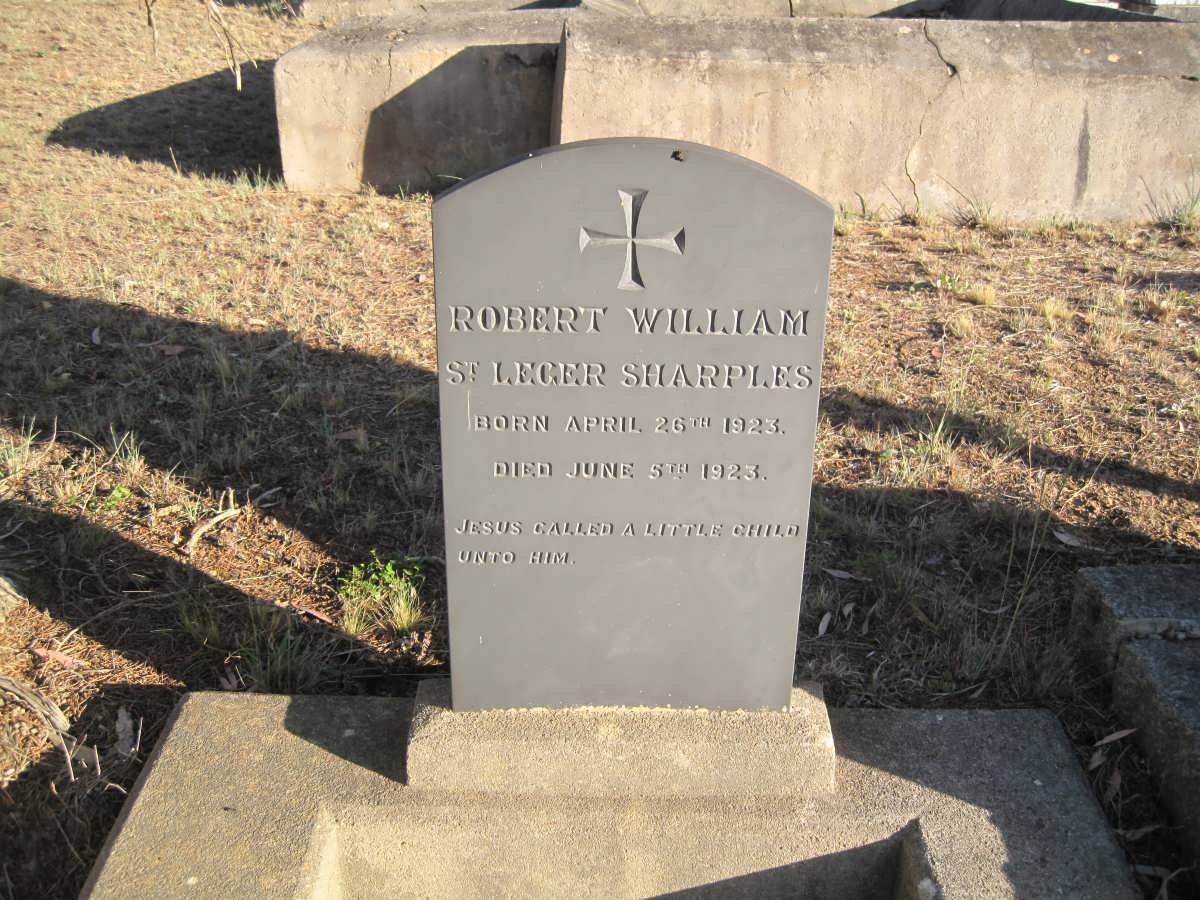 SHARPLES Robert William St. Leger 1923-1923