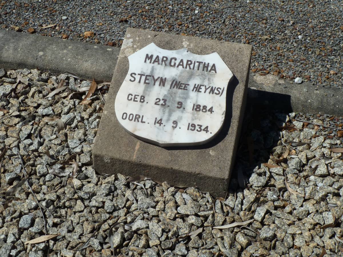 STEYN Margaritha nee HEYNS 1884-1934