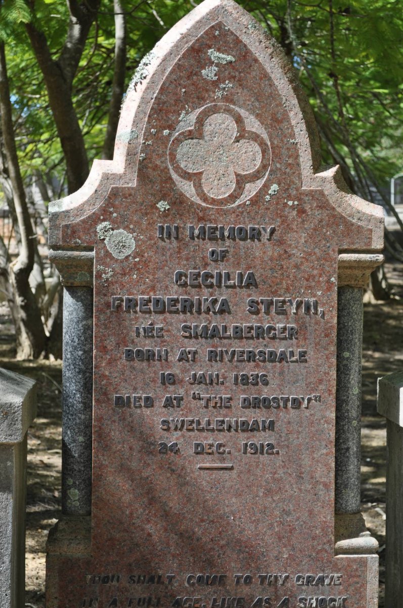 STEYN Cecilia Frederika nee SMALBERGER 1836-1912