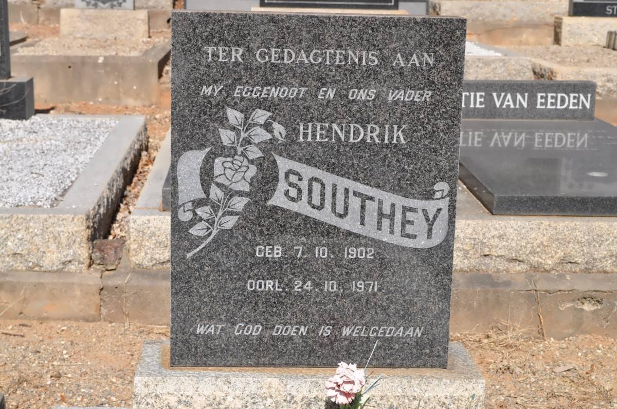 SOUTHEY Hendrik 1902-1971