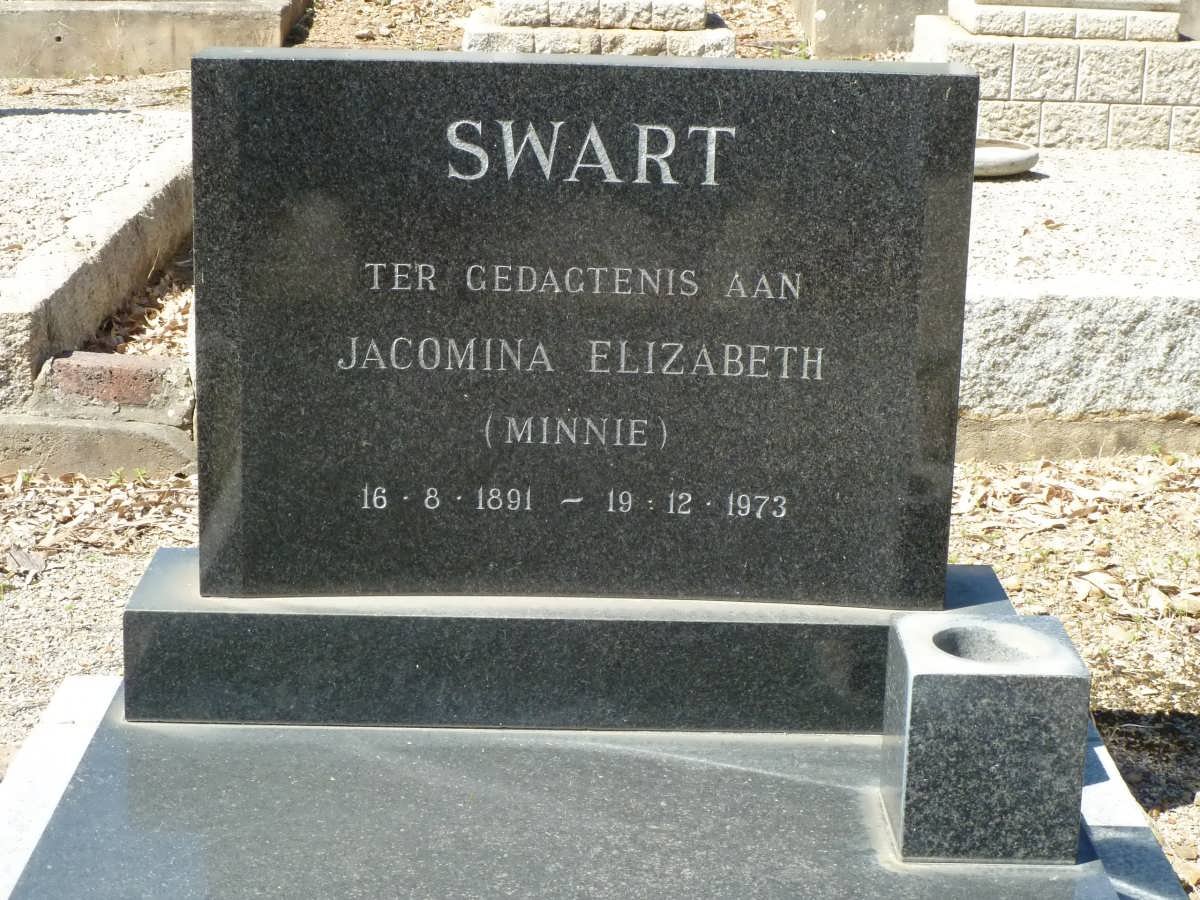 SWART Jacomina Elizabeth 1891-1973