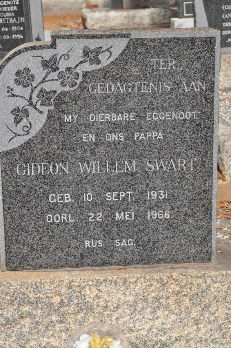 SWART Gideon Willem 1931-1966