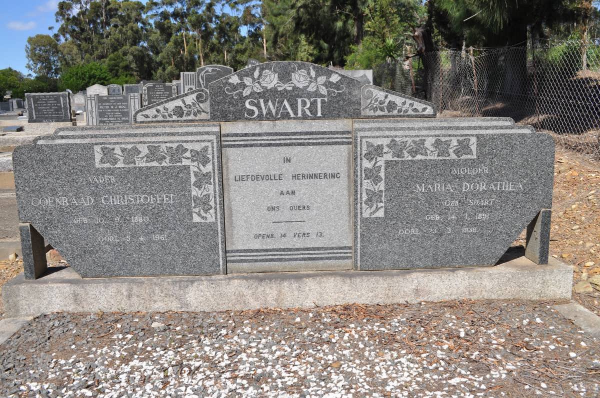 SWART Coenraad Christoffel 1880-1961 &amp; Maria Dorathea SWART 1891-1939
