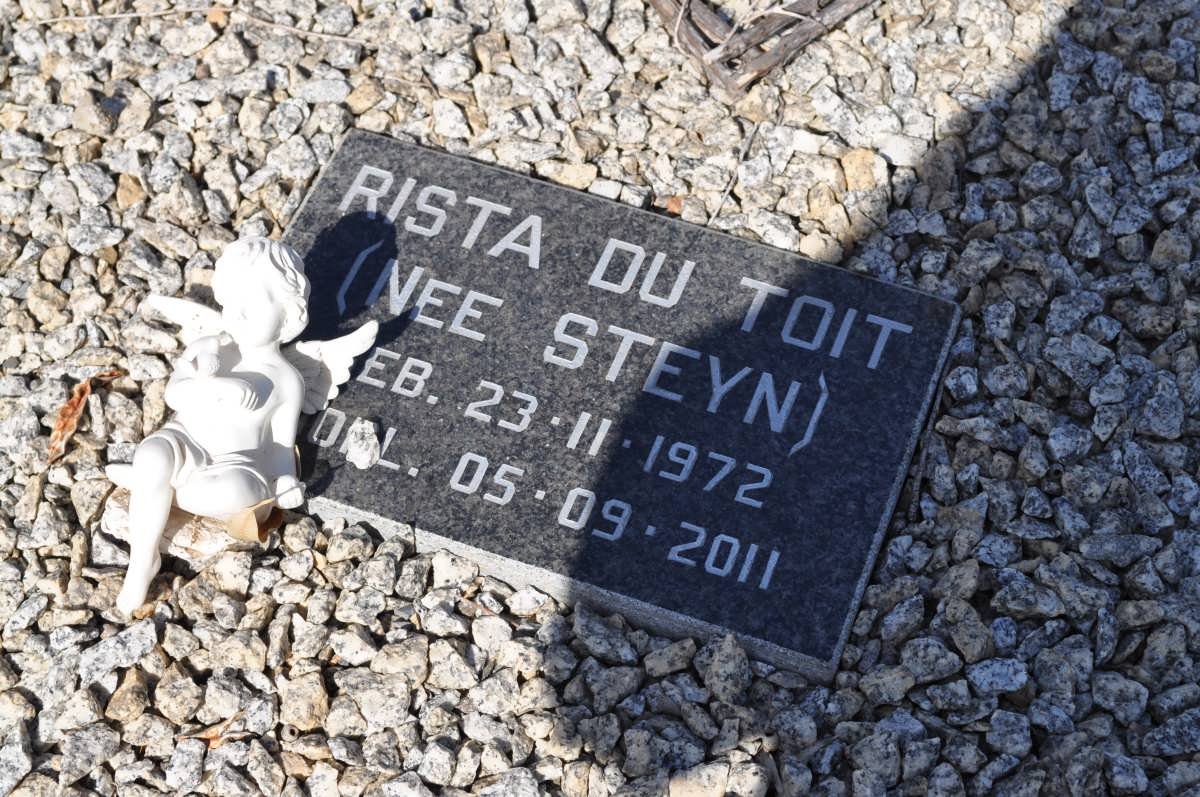 TOIT Rista, du nee STEYN 1972-2011
