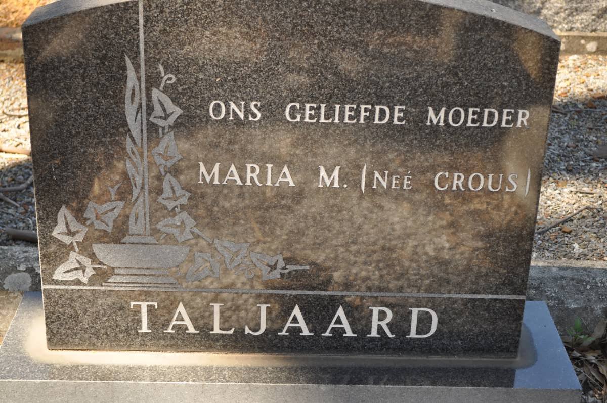 TALJAARD Maria M. nee CROUS 