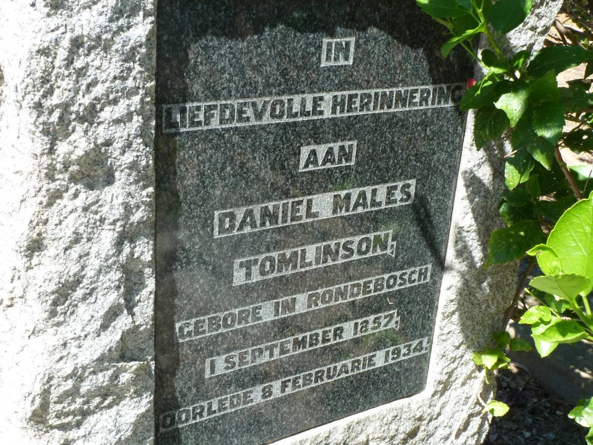 TOMLINSON Daniel Males 1857-1934
