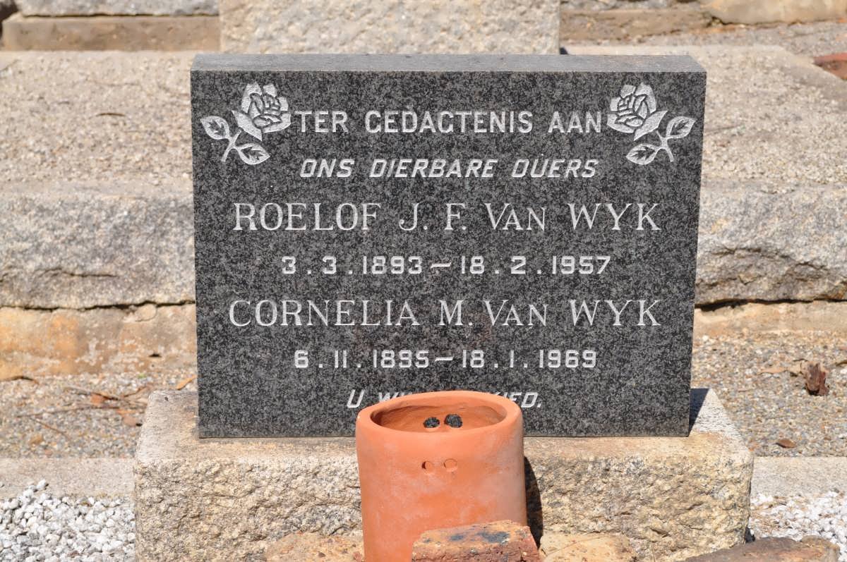 WYK Roelof J.F., van 1893-1957 &amp; Cornelia M. 1895-1969