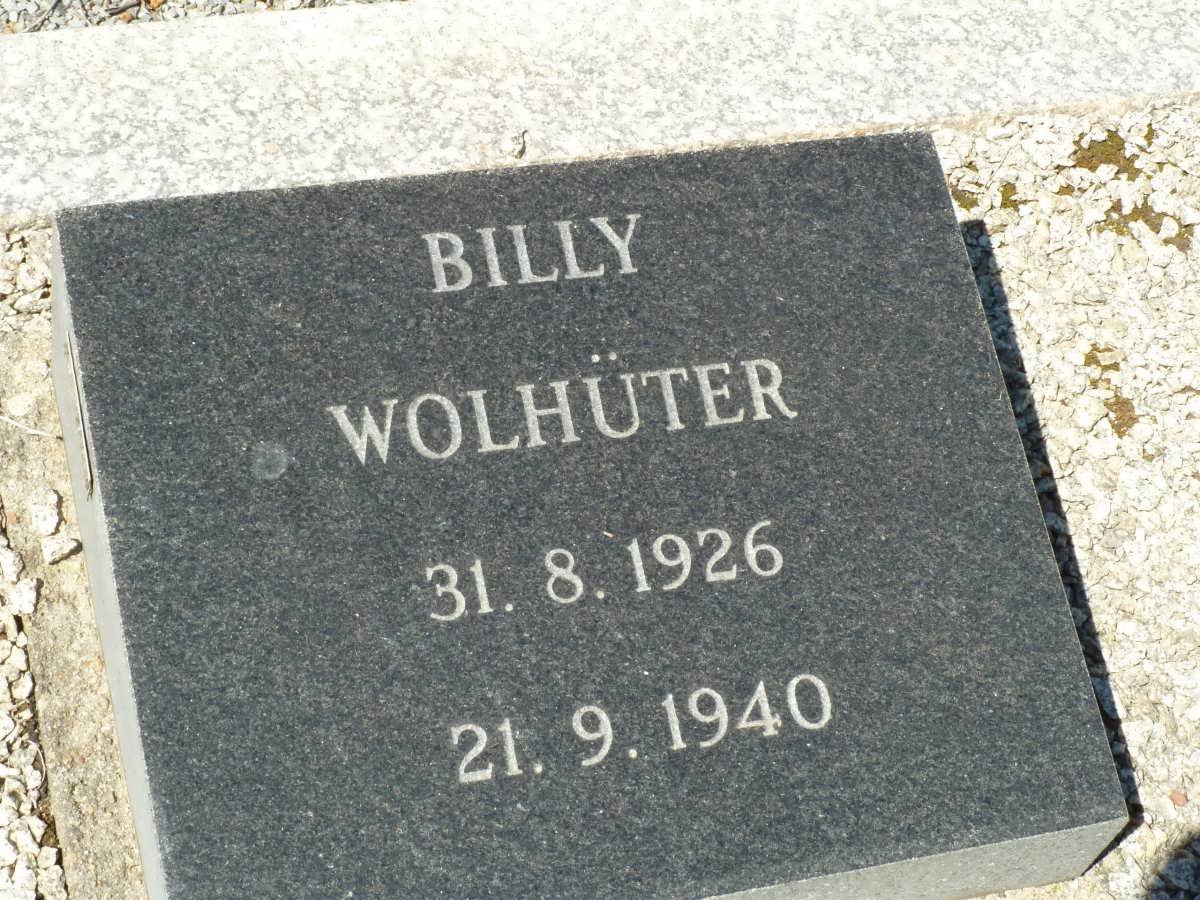 WOLHÜTER Billy 1926-1940