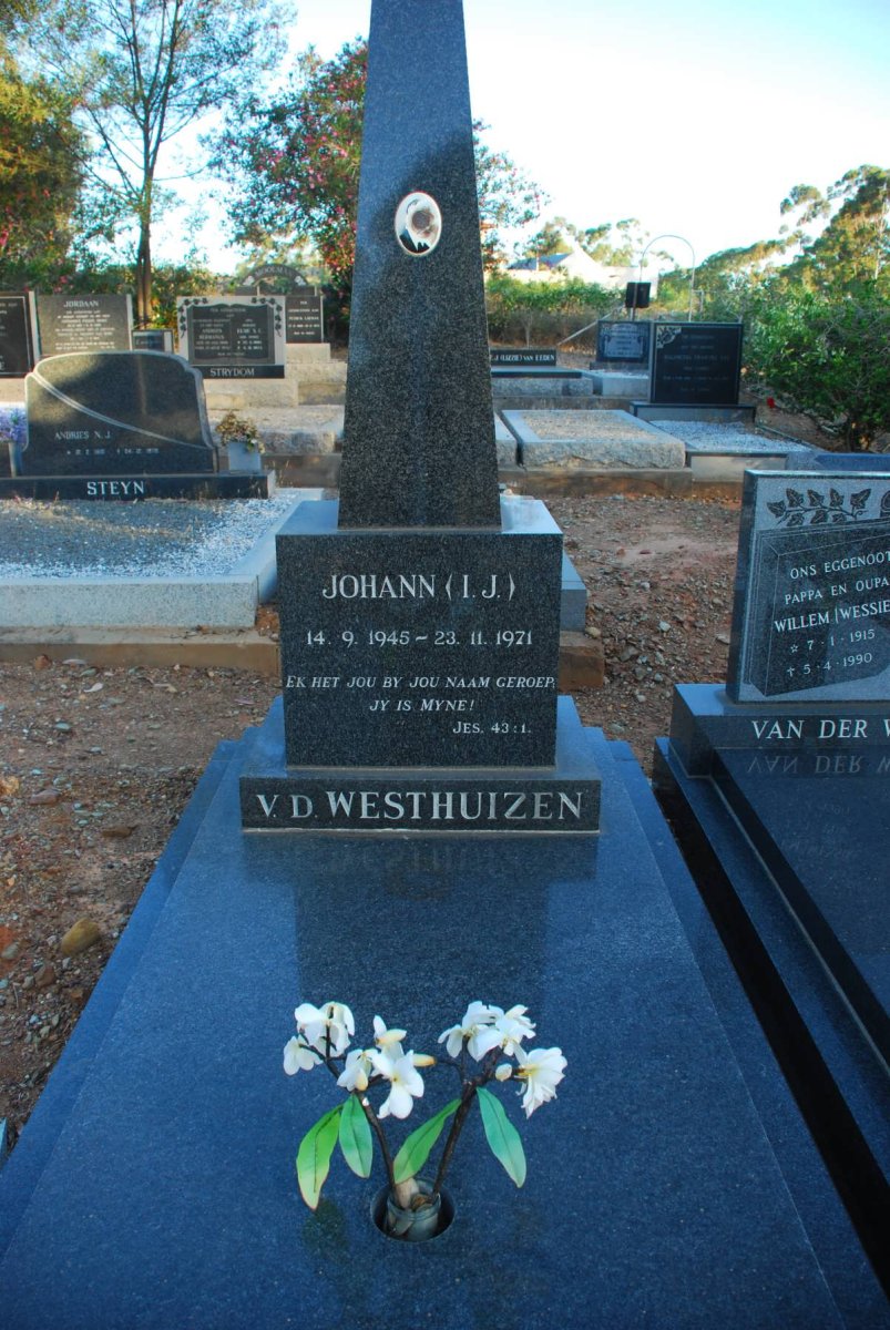 WESTHUIZEN I.J., v.d. 1945-1971