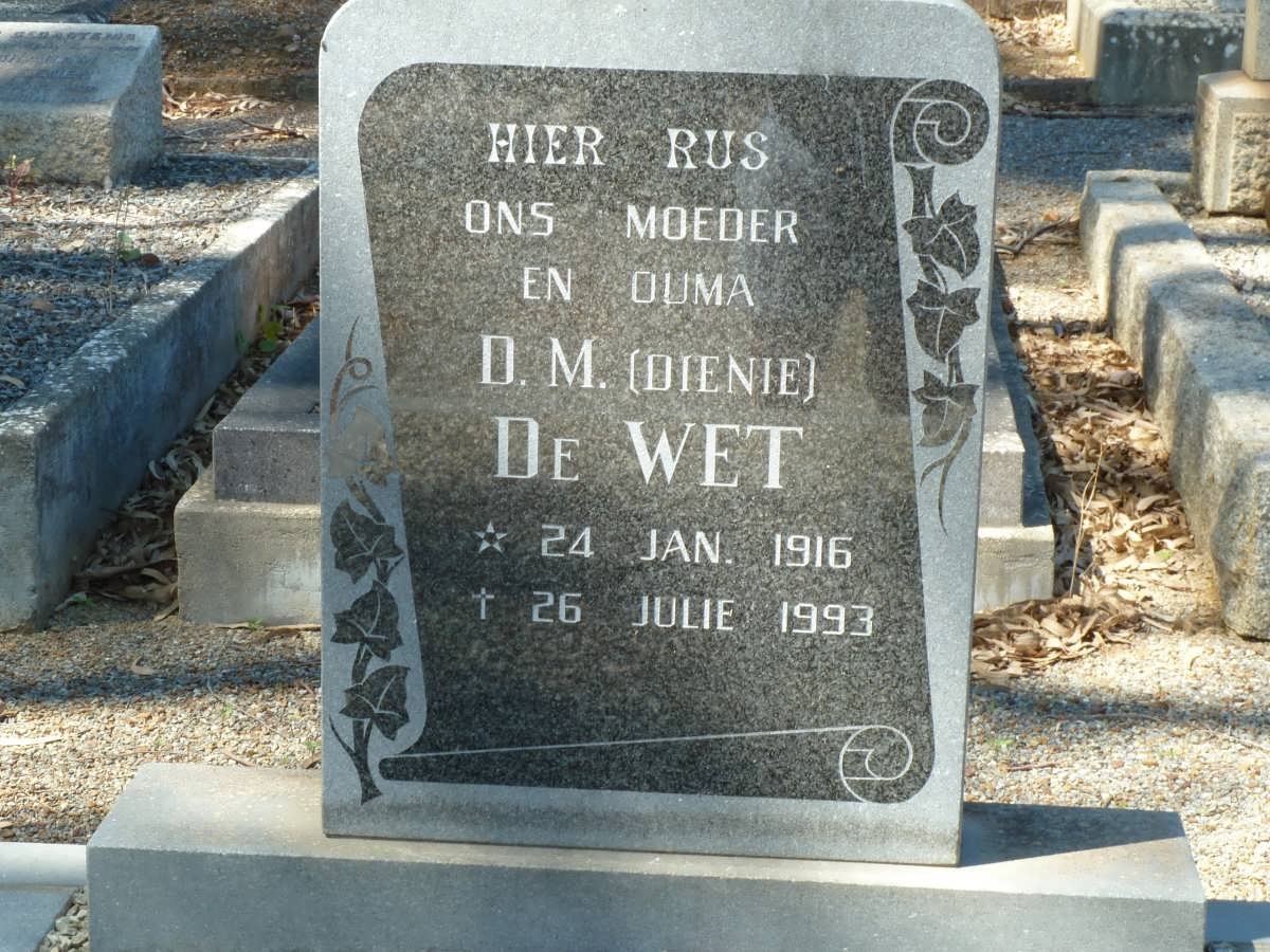 WET D.M., de 1916-1993