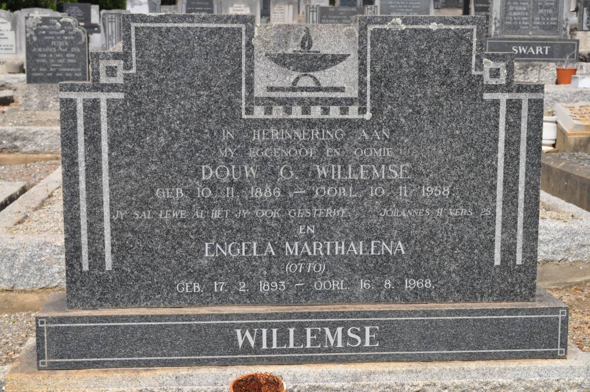 WILLEMSE Douw G. 1886-1958 &amp; Engela Marthalena OTTO 1893-1968