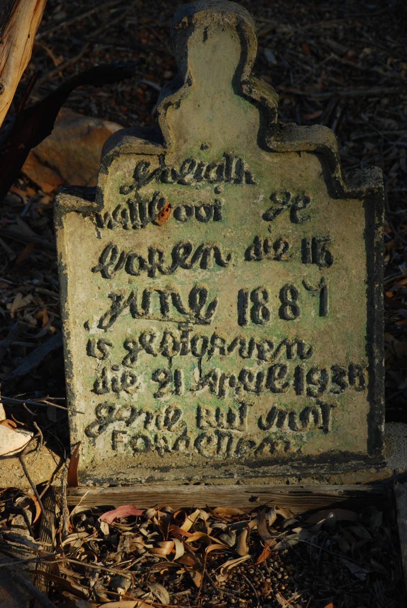 WITBOOI Iseiath 1887-1938