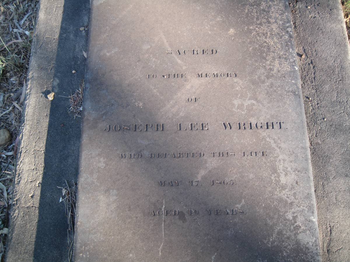 WRIGHT Joseph Lee -1865