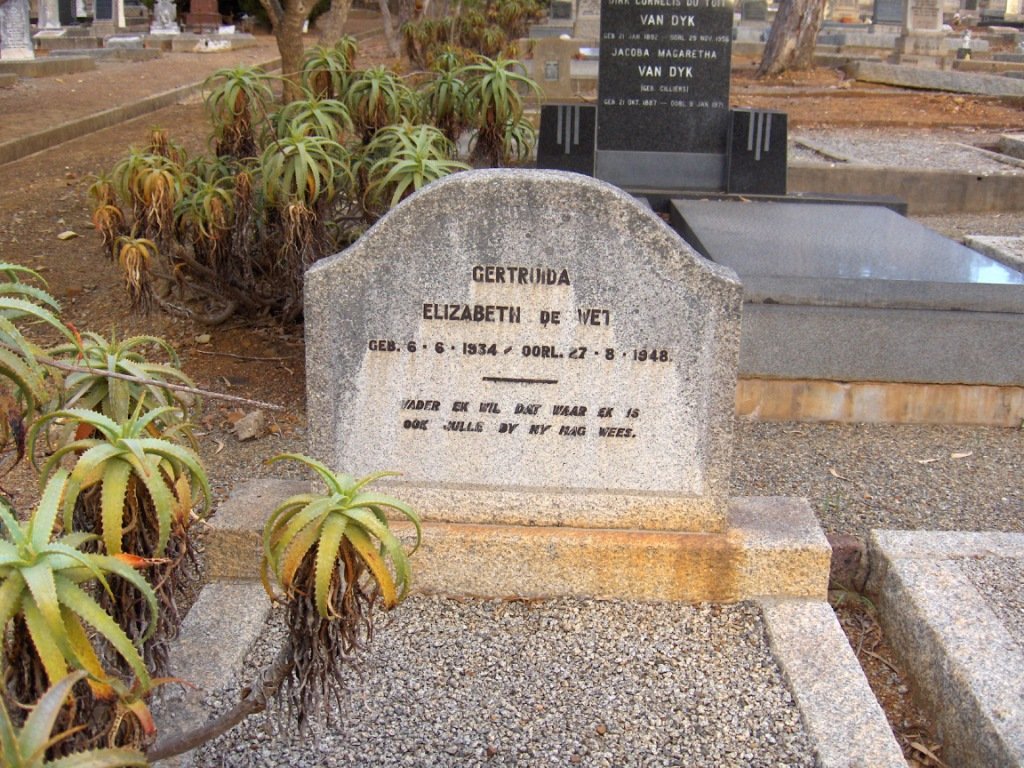 WET Gertruida Elizabeth, de 1934-1948