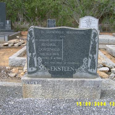 EKSTEEN Hendrik Oostewald 1909-1962