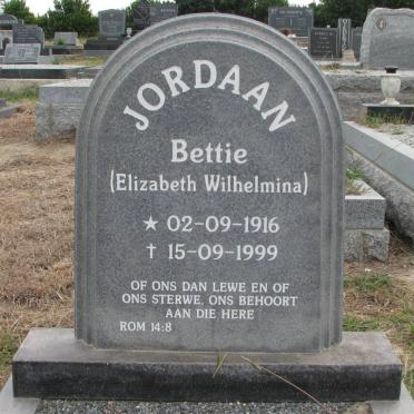 JORDAAN Elizabeth Wilhelmina 1916-1999