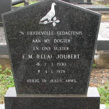 JOUBERT E.M. 1930-1978