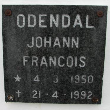 ODENDAL Johann Francois 1950-1992