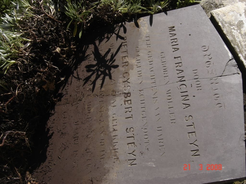 STEYN Maria Francina nee MOLLER -1837