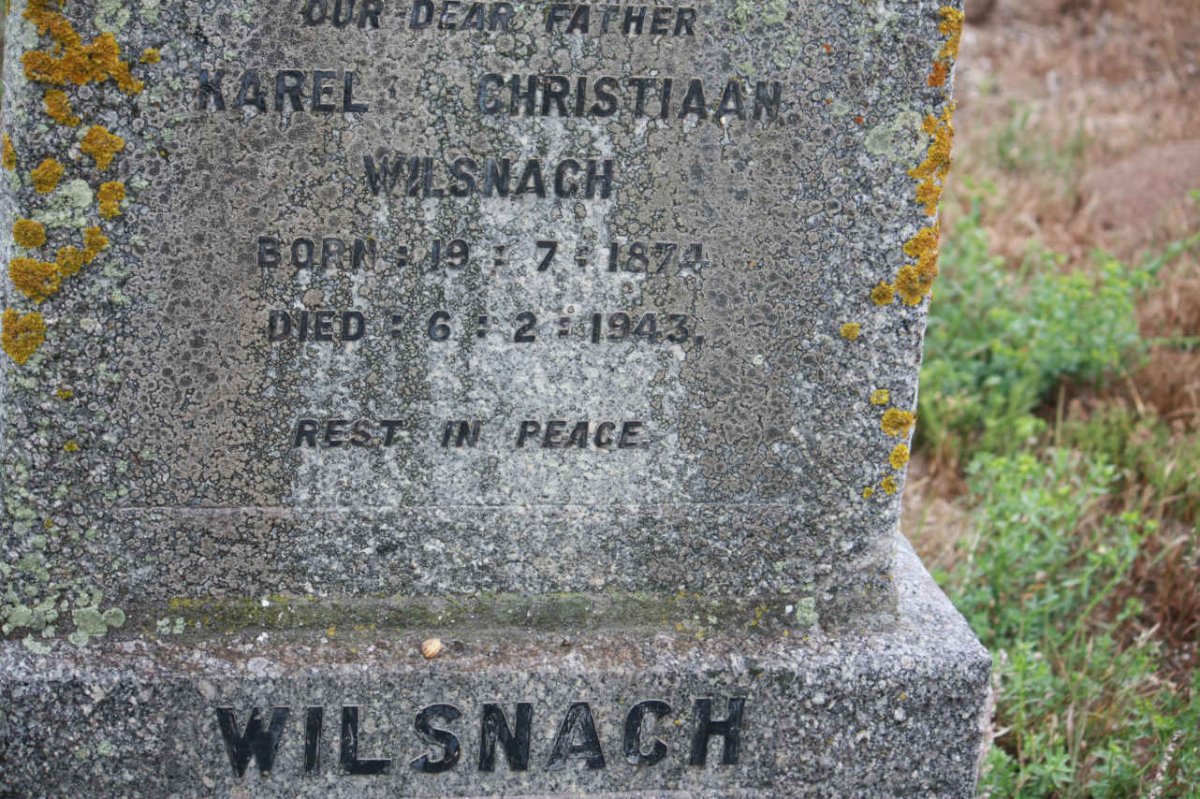 WILSNACH Karel Christiaan 1874-1943