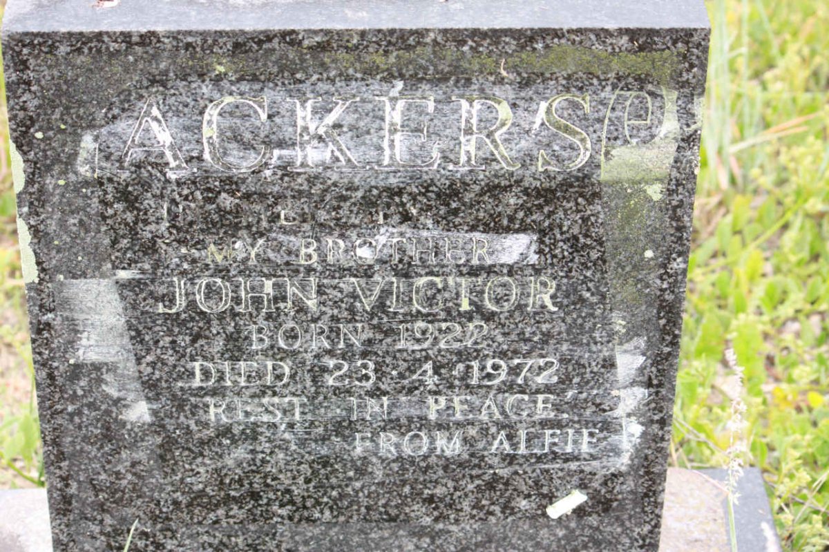ACKERS John Victor 1922-1972