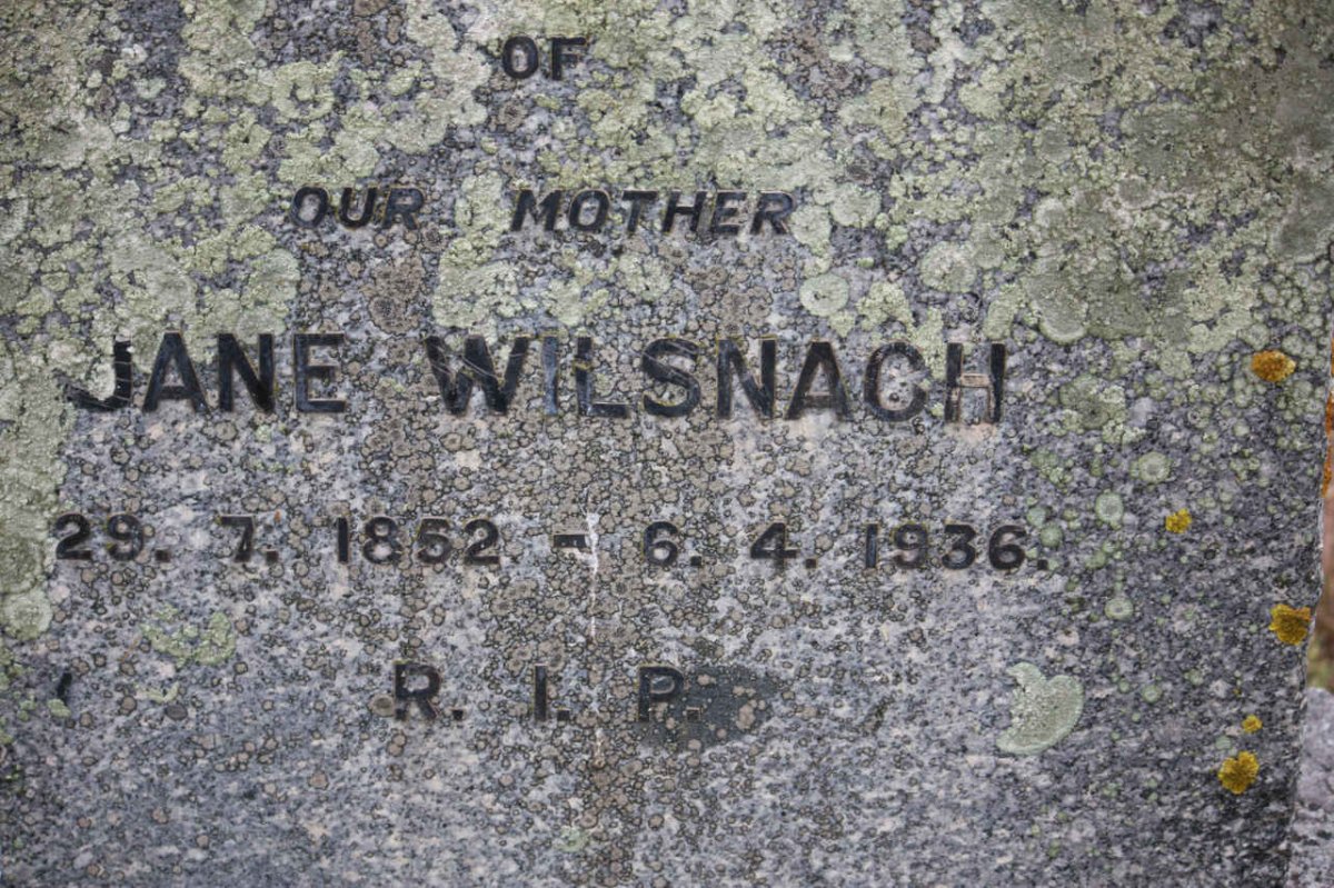 WILSNACH Jane 1852-1936