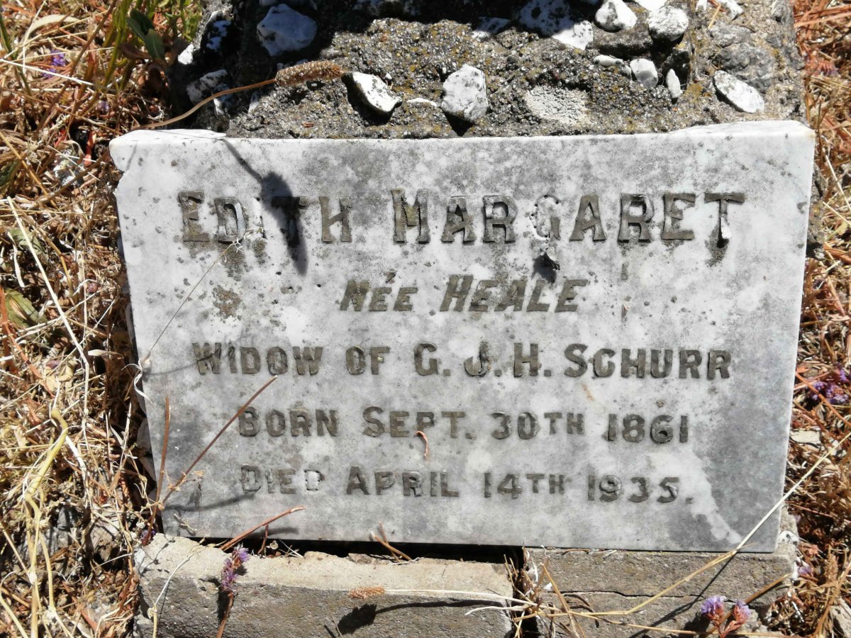 SCHURR Edith Margaret nee HEALE 1861-1935