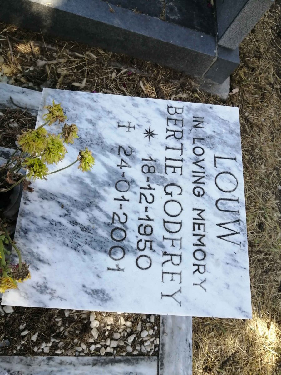 LOUW Bertie Godfrey 1950-2001