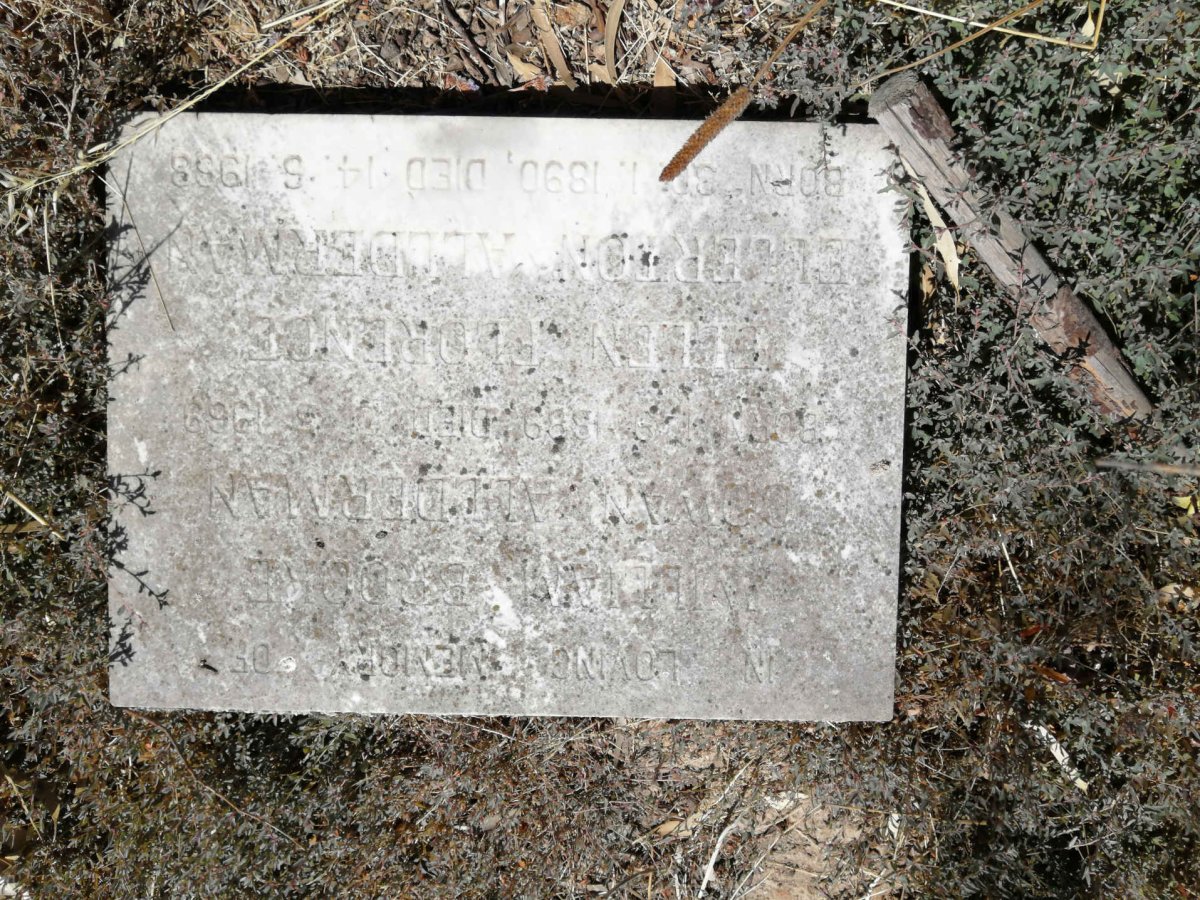 ALLDERMAN William Brooke Cowan 1889-1969 &amp; Ellen Florence Ellerton 1890-1968