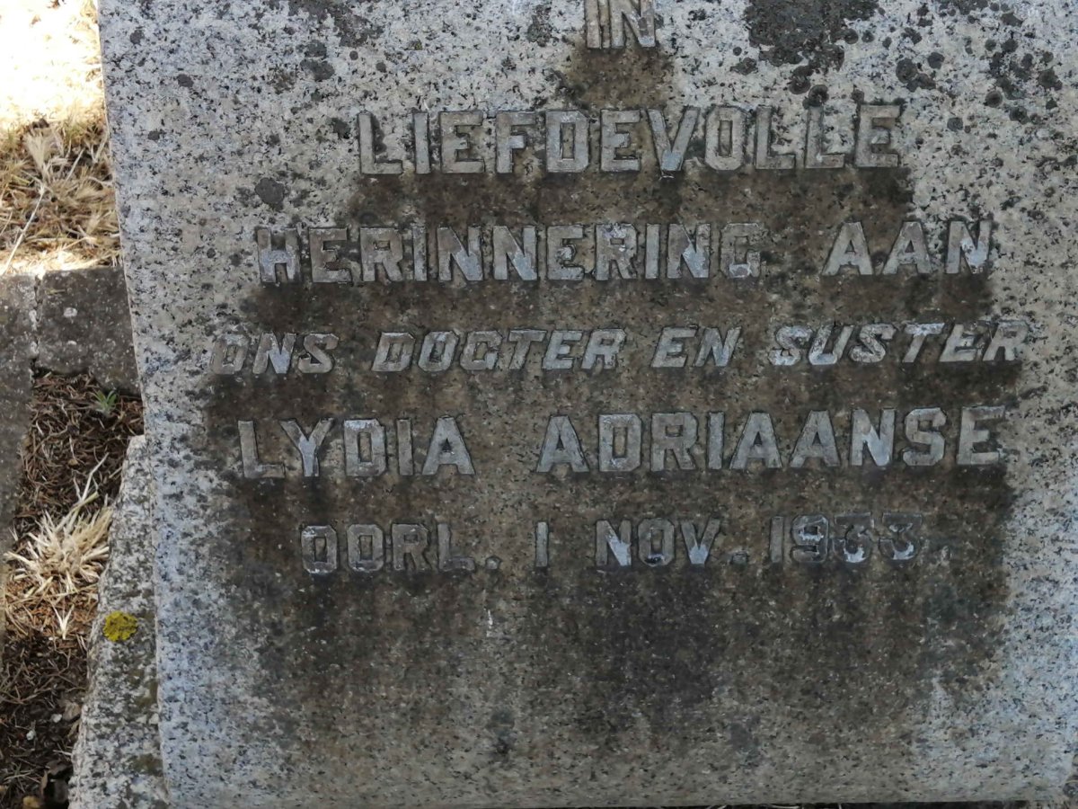 ADRIAANSE Lydia -1933