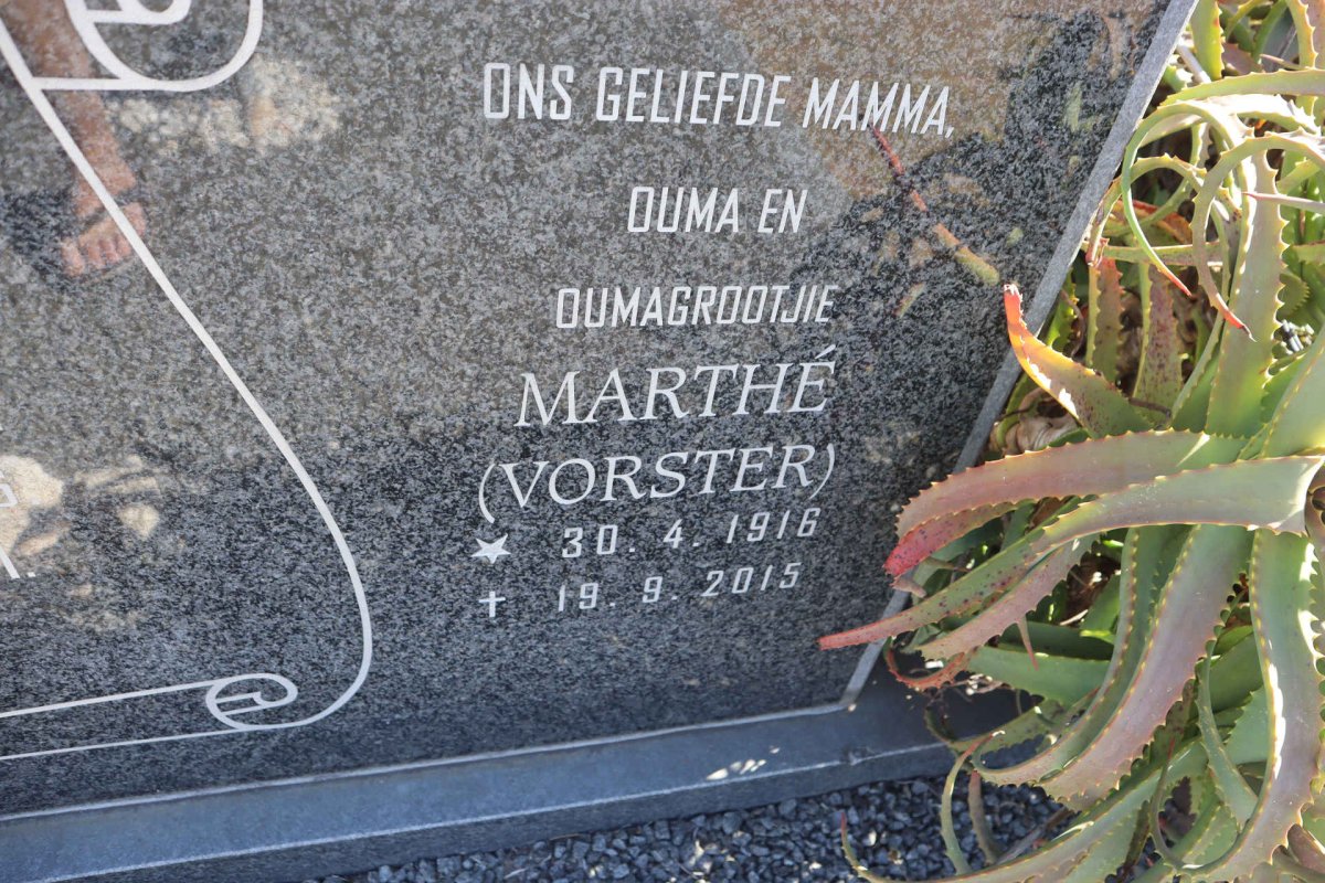 ? Marthe nee VORSTER 1916-2015