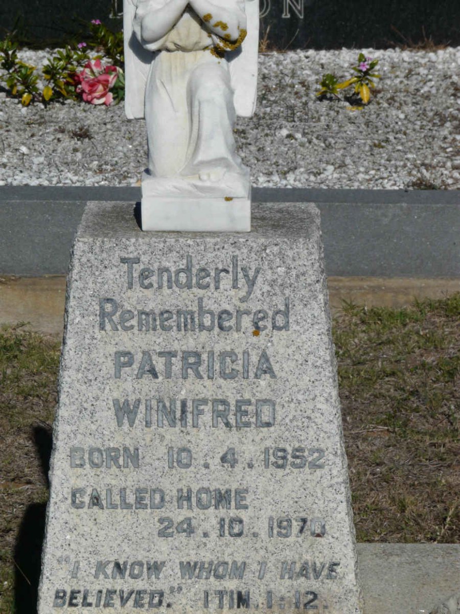 ? Patricia Winifred 1952-1970