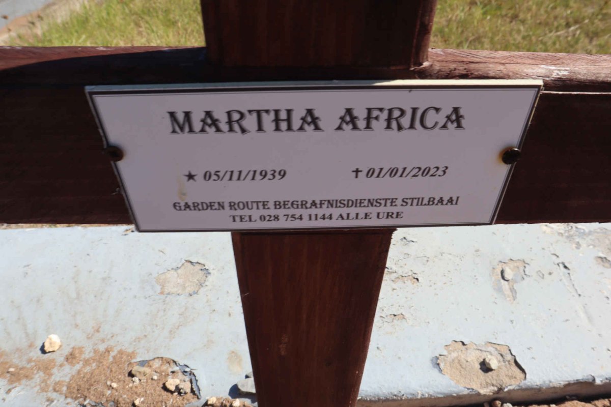 AFRICA Martha 1939-2023